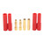 1Pair 4mm Banana Plug Head Gold Plated Banana Connector Adapter with Sleeve for ESC Battery