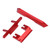 RC Rear Bumper Kit Aluminum Alloy Rear Bumper Replacement Parts for Axial SCX24 1/24 RC Crawler Red