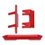 RC Rear Bumper Kit Aluminum Alloy Rear Bumper Replacement Parts for Axial SCX24 1/24 RC Crawler Red