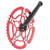 45T Bike Crankset Crank Arm Aluminium Alloy Single Speed Crank Arm Chainwheel Accessory Red
