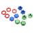 17mm Aluminium Alloy Wheel Hex Hub Nut with Mount Cover Set for 1/8 RC Car Upgrade Parts