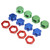 17mm Aluminium Alloy Wheel Hex Hub Nut with Mount Cover Set for 1/8 RC Car Upgrade Parts