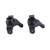1 Pair RC Steering Cup Aluminum Alloy Accessory Part for MJX 1/14 14210 1/16 16208 Black