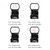 JH400 20mm Reflex Sight Red Dot Sight Holographic Sight with 4 Reticles Anti Fog Shockproof Aiming Scope Sight