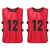 12 PCS Adults Soccer Pinnies Quick Drying Football Team Jerseys Youth Sports Scrimmage Soccer Team Training Numbered Bibs Practice Sports Vest