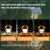 2000mAh LED Camping Lantern Retro Rechargeable Camping Lights Portable Tent Lamp for Outdoor Camping Hiking Emergency