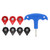 Portable Quality Golf Clubs Head Wrench Accessory with 7 Weight Screws Tool Kit