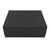 Card Deck Box 3 Rows Large Capacity Magnetic Closure PU Leather Card Deck Storage Case for Game Cards Tarot Cards Black Shell with Red Lining
