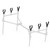 4PCS Fishing Rod Rest Head Fishing Pole Butt Grip V-head Fishing Rod Holder Carp Fishing Tackle