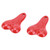 2Pcs RC Bumper Ball Bull Nut Zinc Alloy Hanging Ball Nuts for Traxxas SCX24 FX24 Red