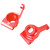 1:14 Metal Rear Axle Hub Carrier for RC Remote Control Car Upgrade Parts (Red)