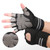 Half Finger Sports Gloves Breathable and Antiskid Thin Black Workout Gloves For Exercise Cycling Gym L