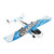 RC Airplane 2.4Ghz EPP Plastic Remote Control Aircraft Glider with LED Light for Beginner Adult Kids Blue Dual Battery