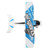 RC Airplane 2.4Ghz EPP Plastic Remote Control Aircraft Glider with LED Light for Beginner Adult Kids Blue Dual Battery