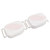 1Pair Waist Massage Belt Electric Massage Machine Adjustable Hook and Loop Ab Massager for Belly Shoulder Relax Pink