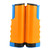 Retractable Table Tennis Net Rack Fashionable Safe Wavy Edge Portable Pong Ball Net Rack for Gym School Orange Blue