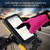 Outdoor Sport Cycling Gloves Full Finger Heavy Fleece Touch Screen Windproof (Rose Red L)