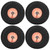 4pcs RC Tires 1.9in Width 10 Holes RC Rubber Wheel Upgrade Accessories for SCX10 1/10 RC Car