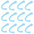 6Pair Ear Strap Pad Mouth Muffle Ear Protector Silicone Earloop Ear Savers for Daily UseBlue