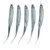 5Pcs Silicone Artificial Simulation Soft Fish Shape Lure Bait Fishing Tackle for Fresh Waterblue 

leopard