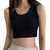 Women Sports Tank Top Ribbed Soft Breathable Slim Fit Lady Summer Sleeveless Top for Outdoor Workout Shopping Black L