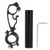 Bicycle Handlebar Extension Bracket Multifunction 10cm Aluminum Alloy Tube for Headlight Computer(Black )