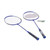 SG8010 2 Player Badminton Racquets Set Lightweight Fiber Double Rackets for Adults and KidsBlue