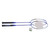 SG8010 2 Player Badminton Racquets Set Lightweight Fiber Double Rackets for Adults and KidsBlue