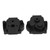 RC Gear Box Housing Aluminium Alloy Exquisite Sturdy Shock Resistance RC Crawler Gear Box Shell for Traxxas 1/18 TRX4M Black