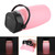 Portable Outdoor Water Bottle USB Solar Charging Camping Light Hiking Luminous Cup(Pink)