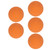 5pcs 6cm Bouncy Ball Safe Eco Friendly Rubber Portable Hand Exercise Balls Wall Ball for Kids for Swimming Pools Beaches Orange