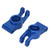 2 PCS RC Rear Axle Hub Carrier Aluminum Alloy Axle Carrier Parts for MJX 16208 16207 16210 1/16 RC Car Dark Blue