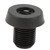 Billiard Cue Bottom Cover Aluminum Alloy Plastic Rear Plug Pool Stick Bumper Protector Black