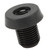 Billiard Cue Bottom Cover Aluminum Alloy Plastic Rear Plug Pool Stick Bumper Protector Black