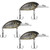 3PCS 6CM/5G Diving 3D Eyes Lure Artificial Simulation Lifelike Bait Fishing Tackle6#