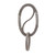 Keychain Oval Ti Alloy Minimalist Double Door Closure Keychain Clip with Large Circle Ring for Car Key
