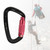 7075 Aviation Aluminum Master Lock Carabiner D Ring Safety Buckle Security Equipment for Outdoor Climbing Camping Hammockblack