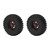 2Pcs RC Rubber Tires Aluminum Alloy Wheel Hub for AXIAL SCX10 1/10 RC Car Upgrade PartBlack