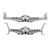 RC Metal Front Rear Axle Housing Shell for 1/10 RC Crawler Car for Axial Capra 1.9 UTBSilver