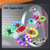 Mini Drone for Kids LED Voice Controlled Light Remote Control Drone RC Quadcopter for Beginners White 3 Battery