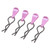 4pcs RC Body Clips R Pins Stainless Steel R Clips with Aluminium Alloy Pull Tabs for 1/8 1/10 RC Car Purple