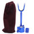 Fishing Rods Holder Aluminum Alloy AntiSlip Hand Rod Holder Fishing Accessory(Blue )