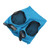 Horse Fly Face Cover Breathable Elastic Mesh Horse Head Cover UV Protection for Summer Blue
