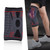 Outdoor Elastic Breathable Sports Kneepad Knitted Nylon Knee Pad Protector Brace(Red S)