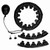 Smart Weighted Fit Hoop 24 Detachable Knots Abdomen Fitness Massage Hoop with Gravity Ball for Body Sculpting Black