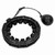 Smart Weighted Fit Hoop 24 Detachable Knots Abdomen Fitness Massage Hoop with Gravity Ball for Body Sculpting Black