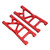 RC Rear Lower Suspension Arms Kit Aluminum Alloy 1/10 RC Rear Swing Arm for ARRMA Typhon for BigrockRed