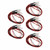 5PCS RC Lights Kit 7.4V 5mm 2 Blue 2 Green LEDs Silicone Wire RC Light Accessory for Traxxas for Hsp for Redcat for Tamiya for Axial