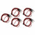 5PCS RC Lights Kit 7.4V 5mm 2 Blue 2 Green LEDs Silicone Wire RC Light Accessory for Traxxas for Hsp for Redcat for Tamiya for Axial