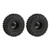 2PCS RC Car Aluminum Alloy 60mm Rubber Tires Wheel Rims for Capra 1.9UTB AXI03004 RBX10 Ryft 90048 RR10Black